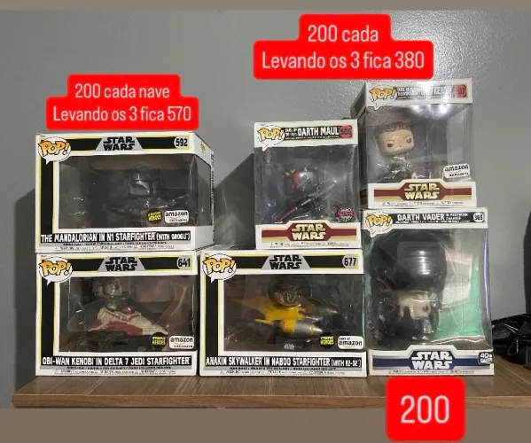 Funkos Star wars PREÇO NA IMAGEM