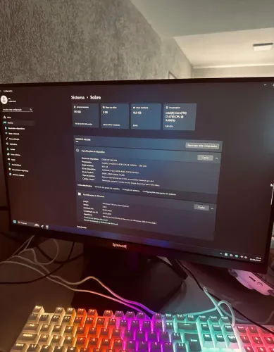 Setup Gamer Completo | i7 | Monitor 165Hz | Teclado + Mouse + Headset Redragon 