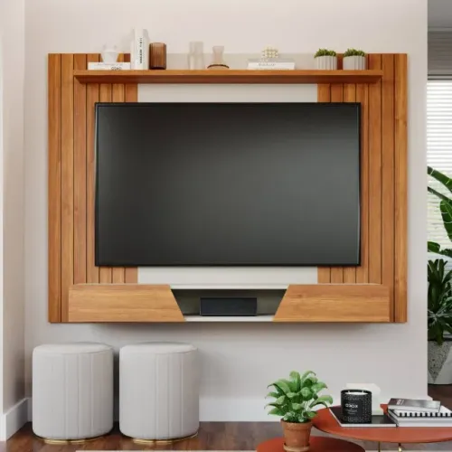 Transforme sua sala com o Painel Santiago para TVs de até 70 Polegadas