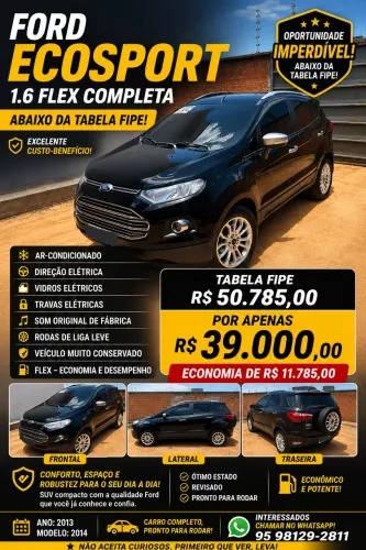 Ford Ecosport SE 1.6 16V Flex 5P Mec. 2014