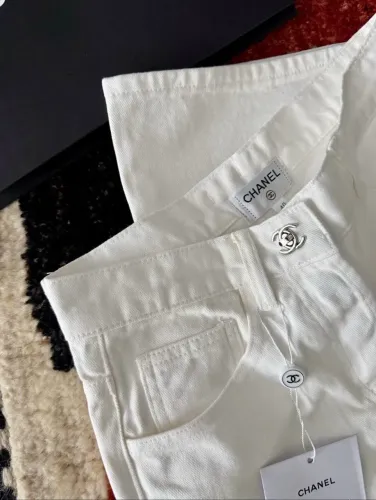 Calça Chanel jeans branco
