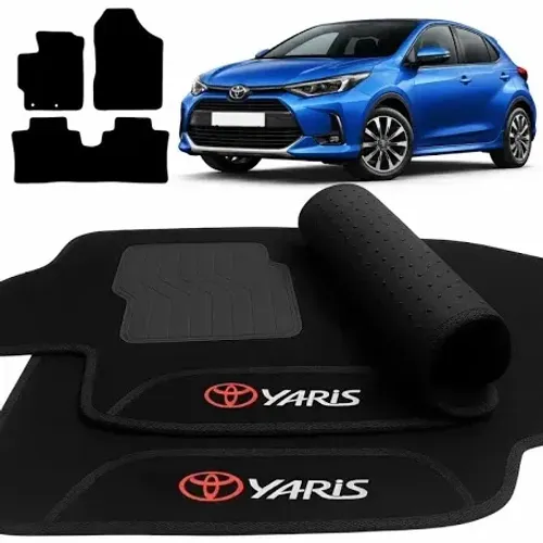 Tapete Yaris Hatch Toyota Carpete 5mm Exclusive 2018 A 2026