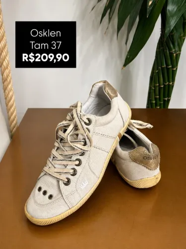 Tênis Osklen Feminino Off White Tam 37 Casual Original Estiloso