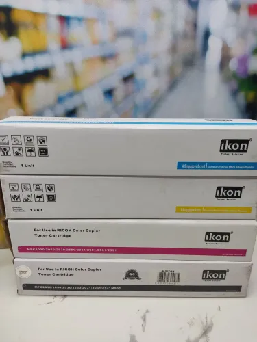 Kit 4 Tonners Originais Ricoh Ikon 2030 2050 2550 2031 2051 2531 2551