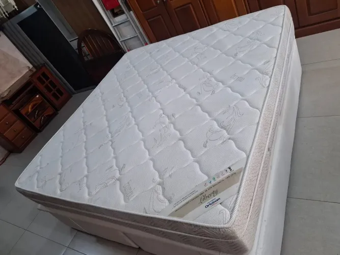 Cama box super king ortobom  Bau 