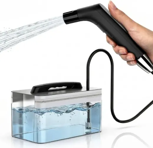 Pulverizador portátil recarregável para higiene - Chuveiro manual para higiene pessoal