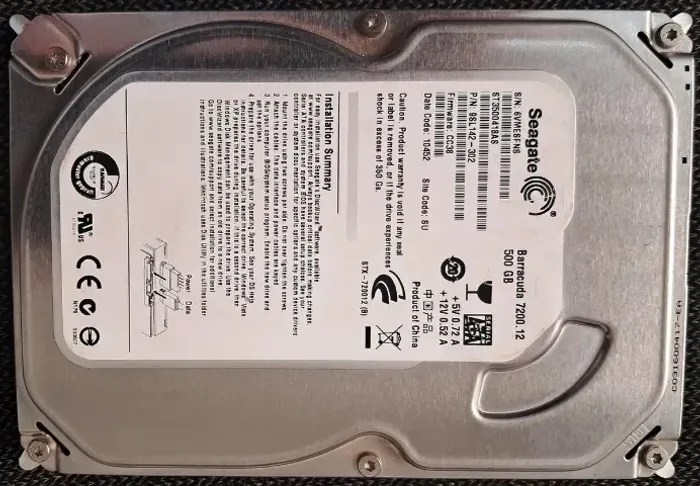 Hd Seagate 500gb P/ Pc E Dvr Sata Iii 3,5 7200rpm (Usado)