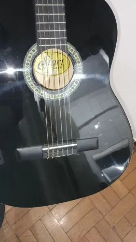 Violão Clássico Giannini N-14 Preto Cordas Nylon Verniz Brilhante