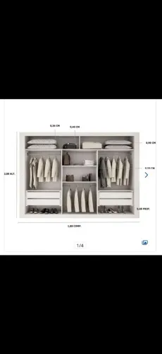 Closet branco - esta desmontado