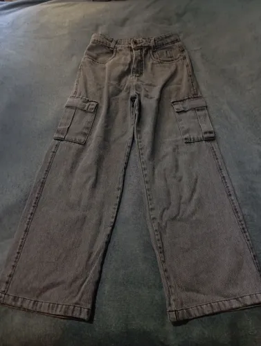 CALÇA CARGO JEANS FEMININA
