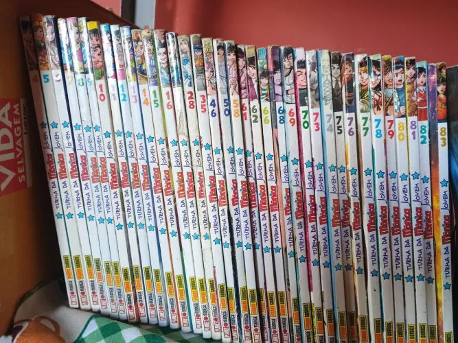 Coleção Mangá turma da Mônica jovem com 37 unidades