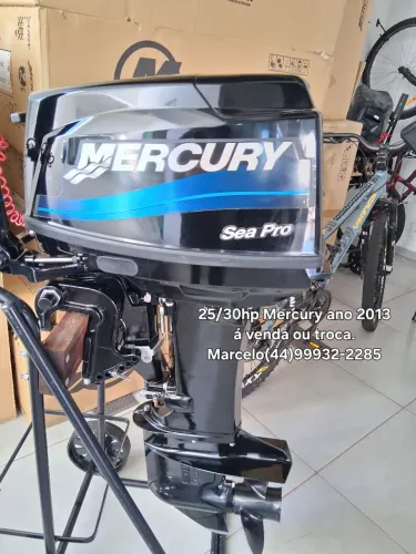 Motor de popa 25hp Mercury sea pro ano 2013 impecável por menor valor ou parcelo em 18x.