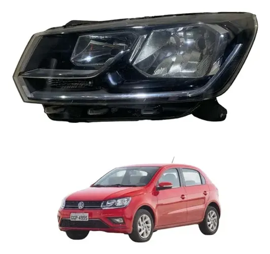 Farol Esquerdo Foco Duplo Volkswagen Gol G8 2018 A 2020 Esquerdo/motorista