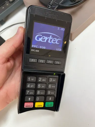 Pin Pad Gertec PPC 930 (Máquina de Cartão TEF)