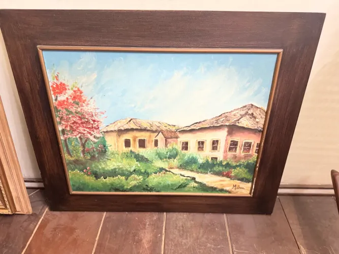 Quadro pintura a óleo usado