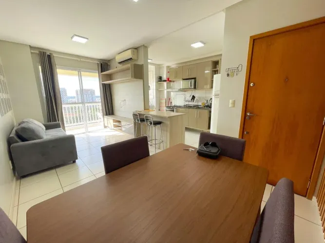 Apartamento Mobiliado Life Ponta Negra 2 Quartos Vista para o Rio