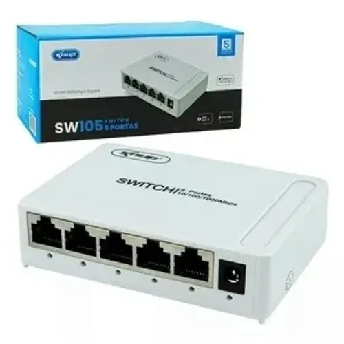 Switch De Rede 5 Portas 10/100mbps