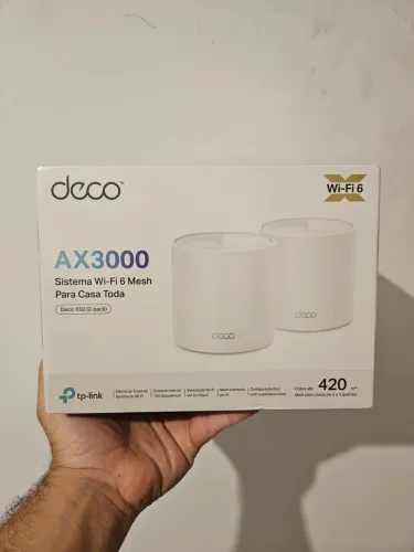 Kit 2 Roteador TPLink Deco X50 AX3000 Mesh Wi-Fi 6 - 5 Anos de Garantia Lacrado