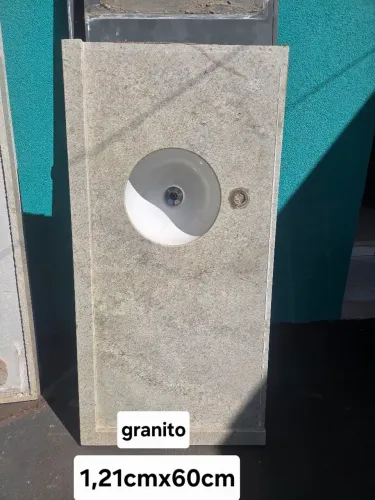 Bancada de granito com pia