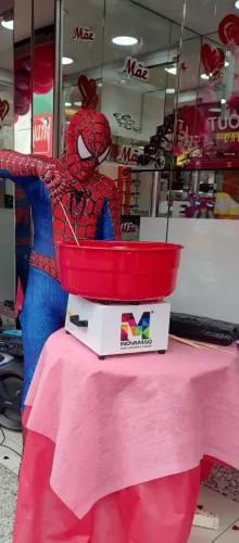 Algodão doce porta loja 