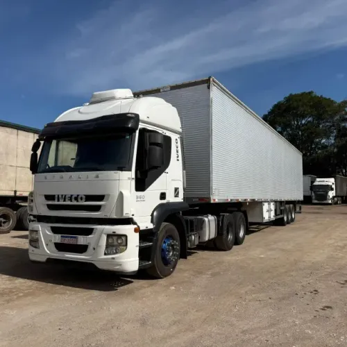 Conjunto Iveco Stralis 360 6x2 2014 + Carreta Lateira 2007