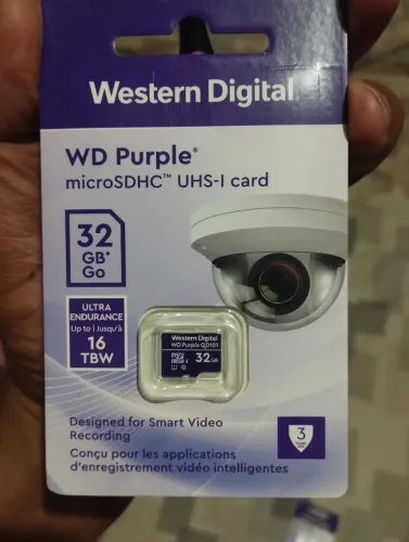 Cartao Micro SD 32GB Para CFTV Western Digital WD Purple/Intelbras