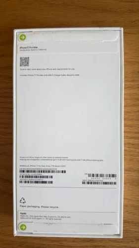 iPhone pro Max 1 tera prata