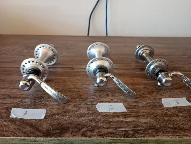 Cubos dianteiros, bike vintage