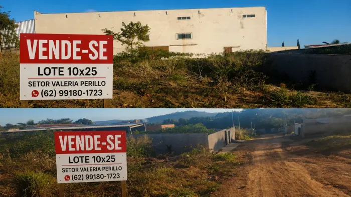 Vende-se lote 10x25 setor valeria Perillo