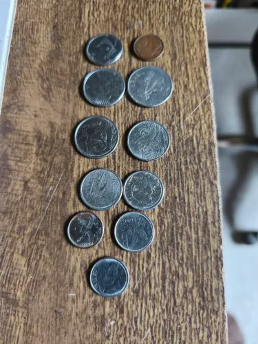 Moedas antigas de colecionador