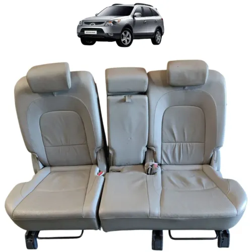 Banco Couro Traseiro Hyundai Veracruz 2008 2009 2010 2011 12 Cinza