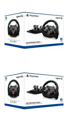 . ? LOGITECH G29 COMPLETO ? Caixa Original + Pedais + Fonte ? PS4 ? PS5 ? PC