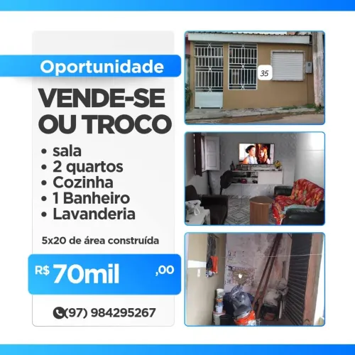 Casa próximo a escolas, supermercados,hospital e outros novo contato (97  * 