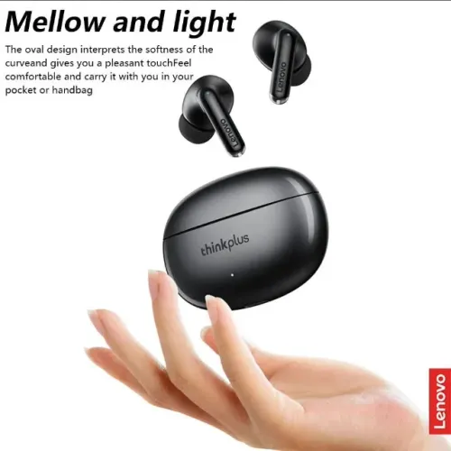 Fone Ouvido Bluetooth Gamer Lenovo Thinkplus Live Pods Xt88, Preto, Novo, Lacrado