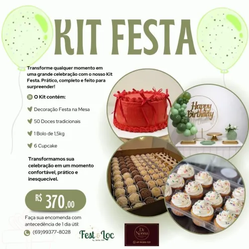 KIT FESTA NA MESA