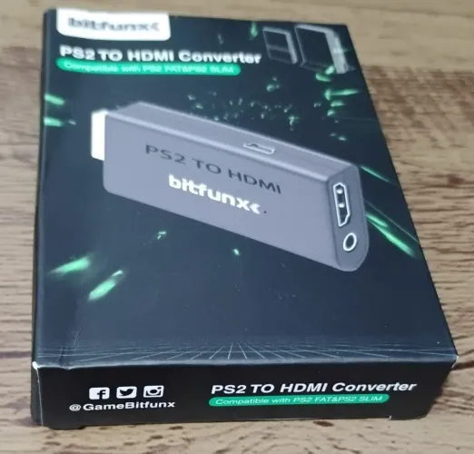 Adaptador HDMI para PS2 da marca Bitfunx<br><br>PRODUTO NOVO!<br><br>NÃO TROCO!<br><br>ENVIO VIA OLX PAY