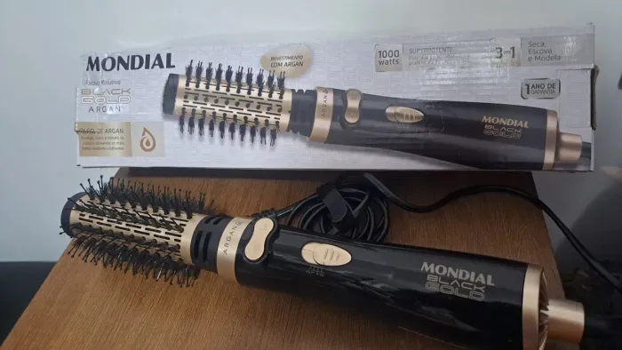 Escova rotativa mondial black gold argan