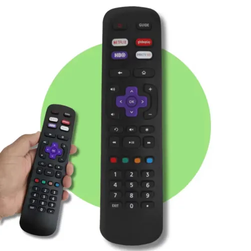 Controle Remoto Compatível com ROKU TV AOC Substituição Reposição Reserva