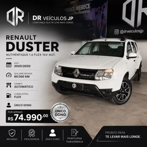Renault Duster Authent. 1.6 Flex 16V Aut.(pcd) 2020