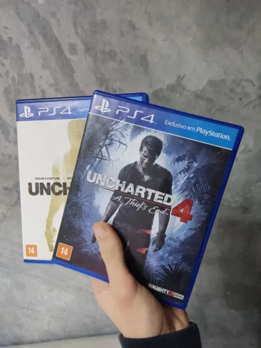 Jogos uncharted collection e uncharted 4