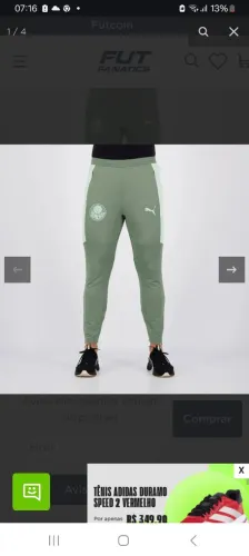 Calça Palmeiras Puma treino oficial