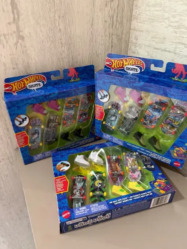 LOTE EXCLUSIVO: 3 PACKS HOT WHEELS SKATE (MATTEL) - NOVOS E LACRADOS