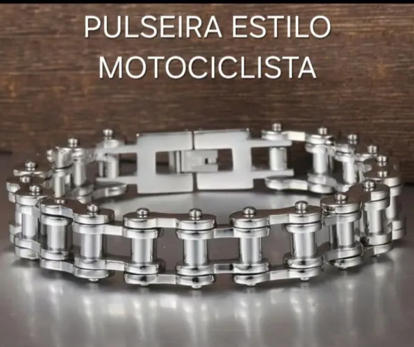 PULSEIRA ESTILO MOTOCICLISTA 