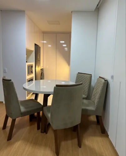 Kit 3 cadeiras almofadada 