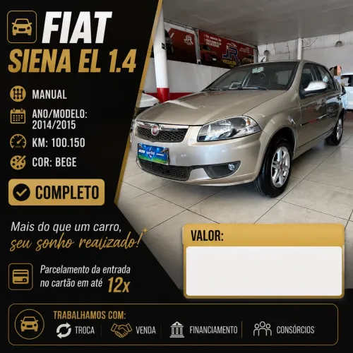 Fiat Siena EL 1.4 MPI Fire Flex 8V 4P 2015