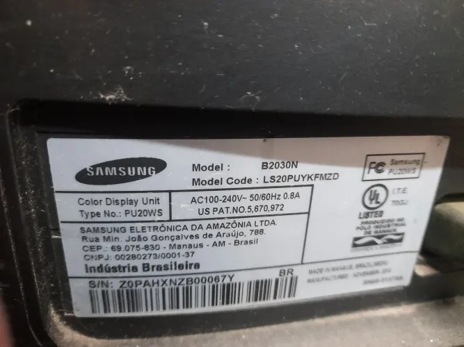 Monitor Samsung VGA