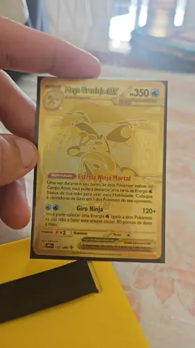 Carta Greninja EX dourada