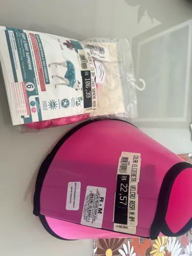 Roupa cirúrgica e colar para Pet