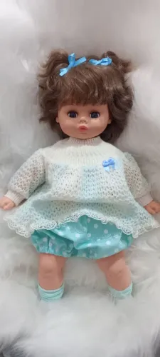 Boneca mimadinha vestido verde água
