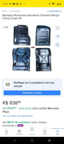 Assoalho Chevette 